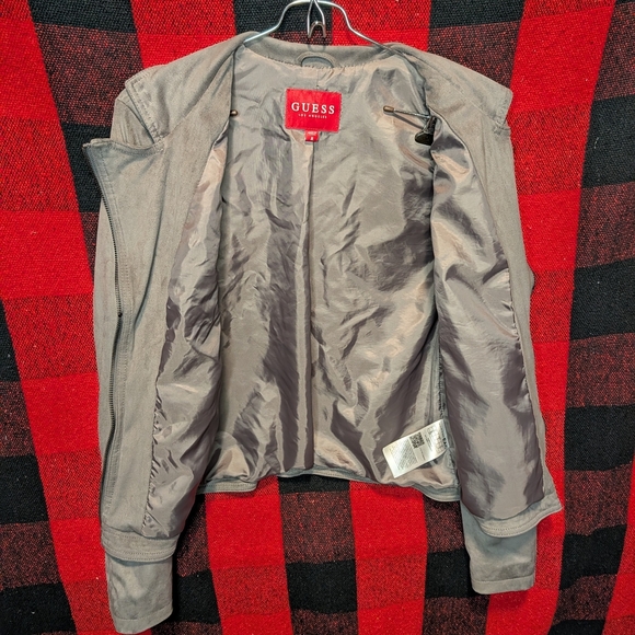 🖤 Guess Gray Moto Jacket - Picture 7 of 10